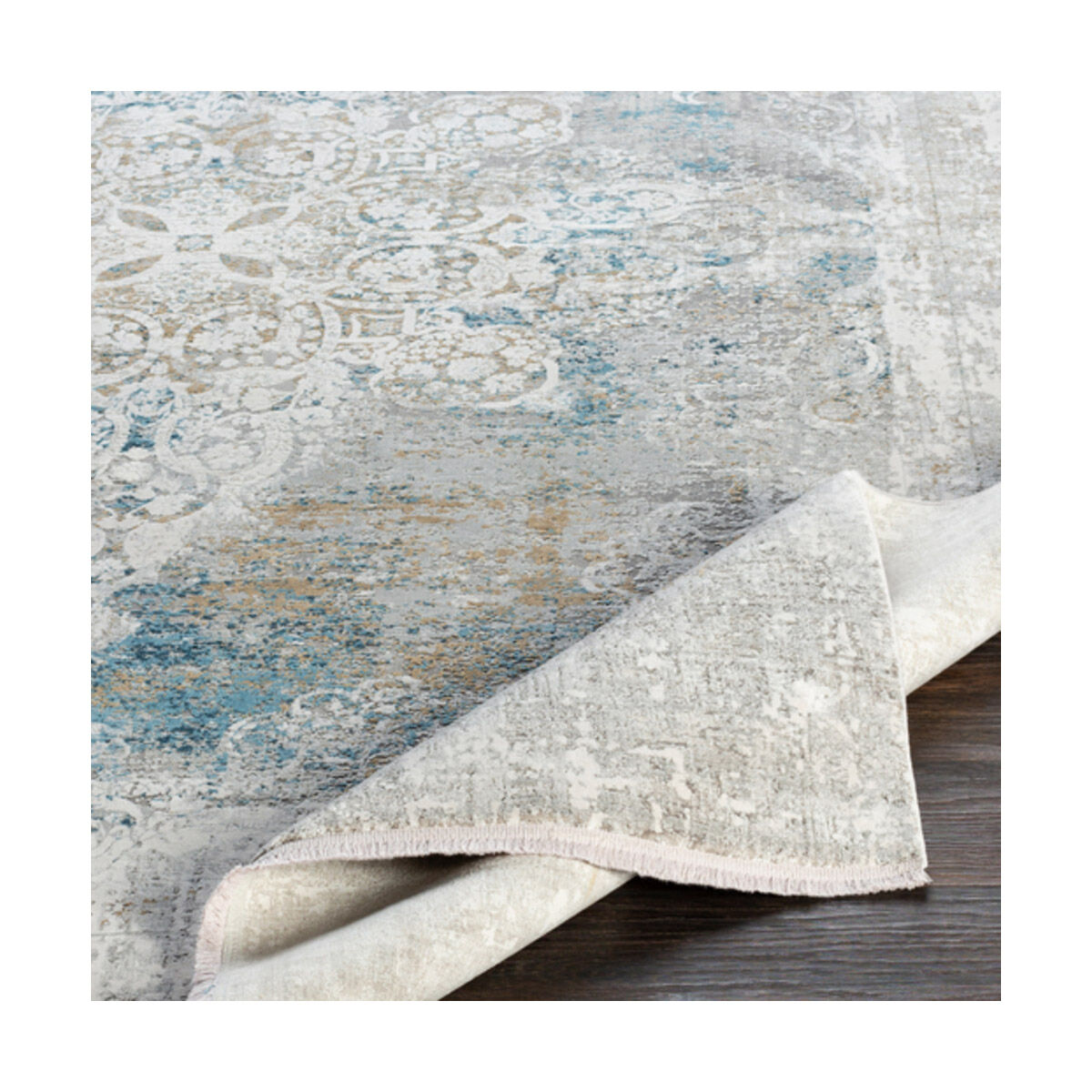 Comfort 90 X 60 inch Sky Blue Rug, Rectangle