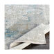 Solar 134 X 90 inch Sky Blue Rug in 8 x 11, Rectangle