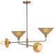 Alora Mood Piper 4 Light 39.88 inch Brushed Gold Chandelier Ceiling Light