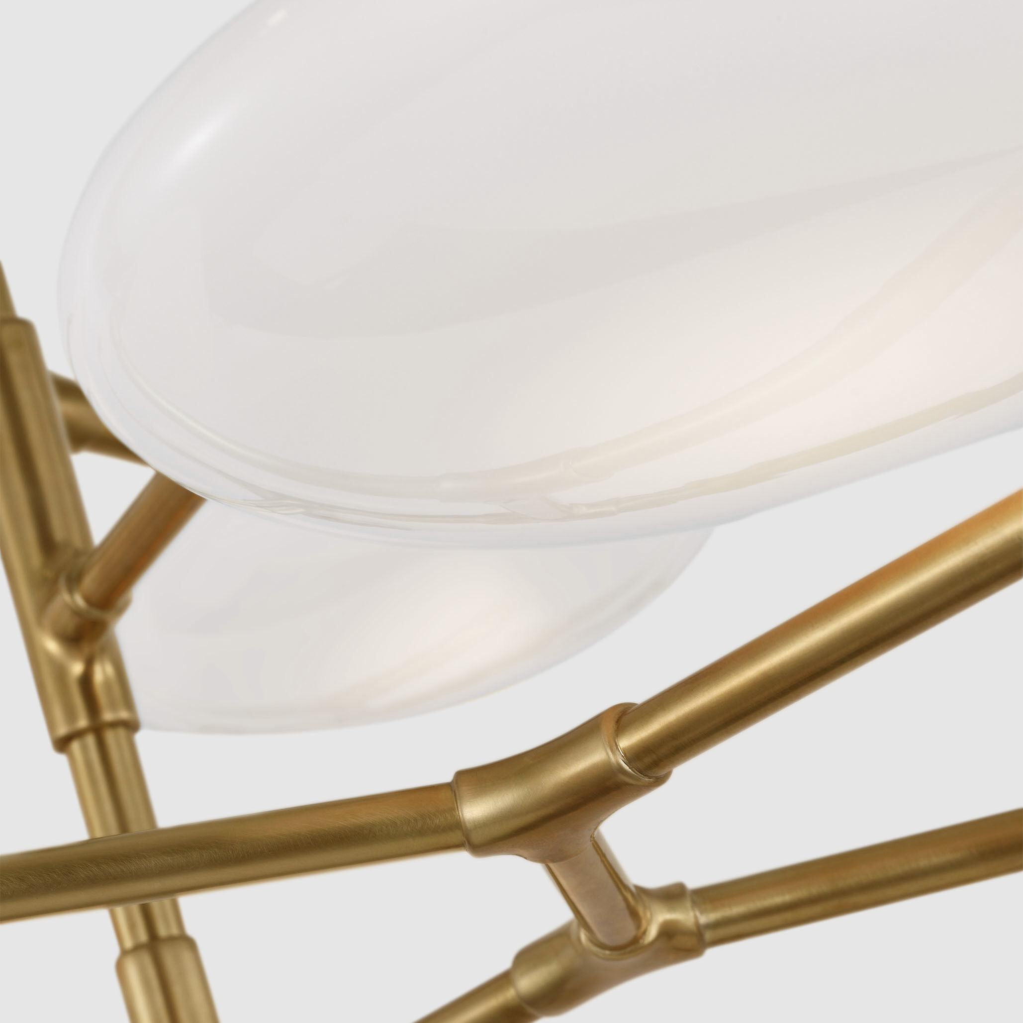 Champalimaud Brindille LED 65 inch Soft Brass Two Tier Chandelier Ceiling Light, Extra Large