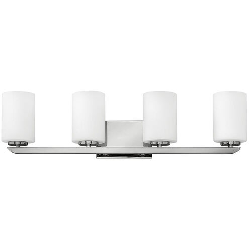 Kyra 4 Light 30 inch Polished Nickel Vanity Light Wall Light