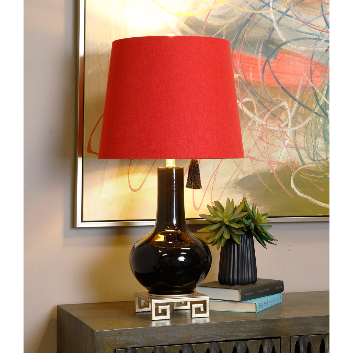 Dann Foley 31 inch 100.00 watt Black and Gold Table Lamp Portable Light