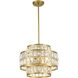 Renzo 3 Light 16 inch Warm Brass Pendant Ceiling Light