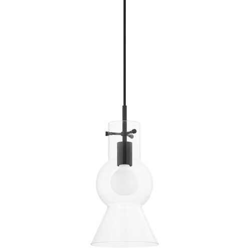 Mirabel 1 Light 7.5 inch Soft Black Pendant Ceiling Light
