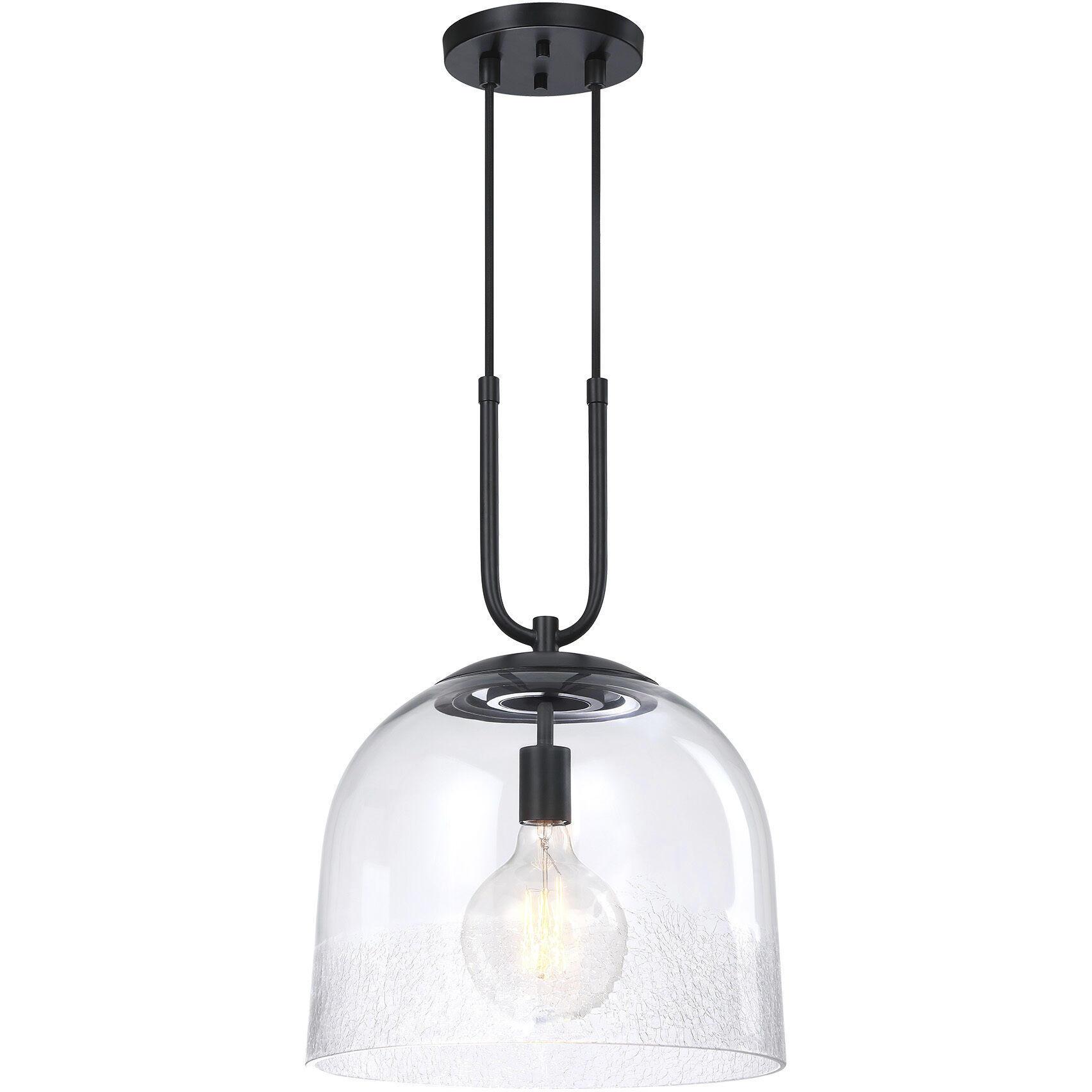 Astra LED 14 inch Matte Black Down Pendant Ceiling Light