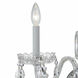 Traditional Crystal Sconce Wall Light in Clear Hand Cut, Polished Chrome