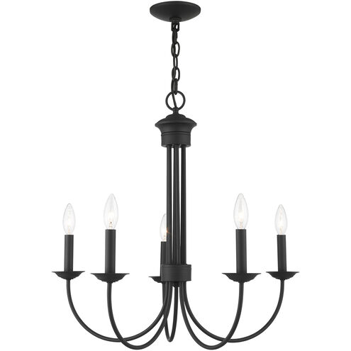 Estate 5 Light 25 inch Black Chandelier Ceiling Light