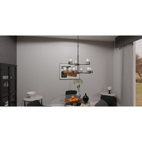 Seymour 9 Light 32.5 inch Matte Black Chandelier Ceiling Light