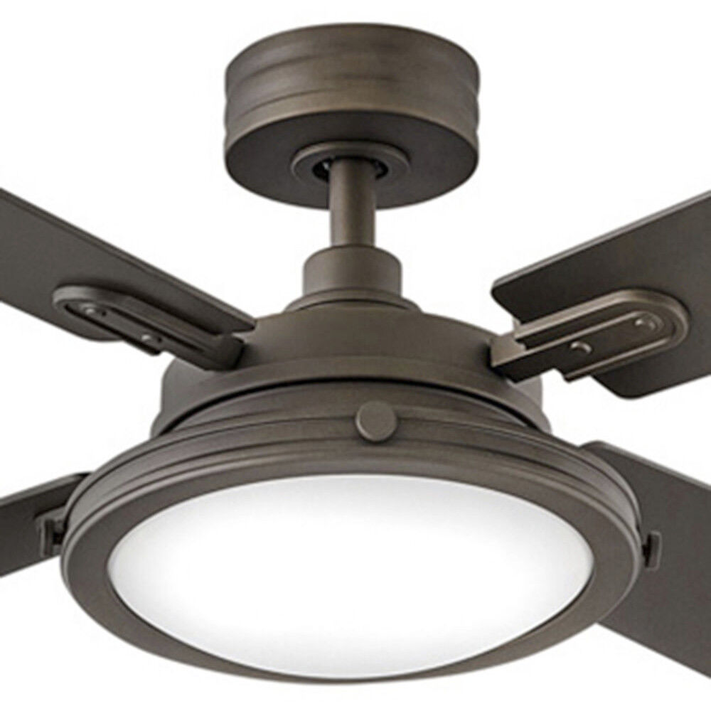 Collier 54 inch Metallic Matte Bronze with Walnut, Metallic Matte Bronze Blades Fan
