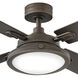 Collier 54 inch Metallic Matte Bronze with Walnut, Metallic Matte Bronze Blades Fan