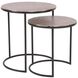 Carter 20.25 X 19 inch Copper/Black Nesting Table Set, Set of 2