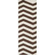 Frontier 96 X 30 inch Dark Brown, Beige Rug
