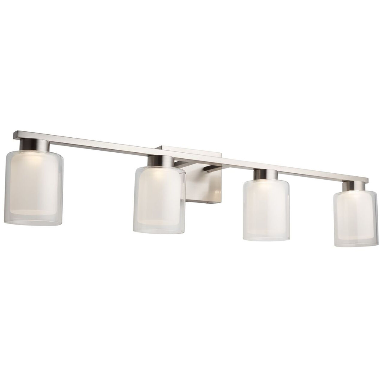 Saville LED 33 inch Brushed Nickel Bathroom Vanity Wall Light