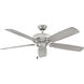 Oasis 60 inch Brushed Nickel with Silver Blades Fan, Coastal Elements
