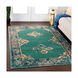 Trailblazer 33 X 24 inch Dark Green/Wheat/Denim/Saffron/Bright Orange Rugs, Rectangle