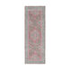 Germili 94 X 34 inch Teal/Taupe/Bright Pink Rugs, Polyester