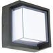Geo LED 6.3 inch Matte Black ADA Wall Sconce Wall Light