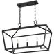 Townsend 3 Light 32 inch Classic Bronze Linear Chandelier Ceiling Light, Essentials