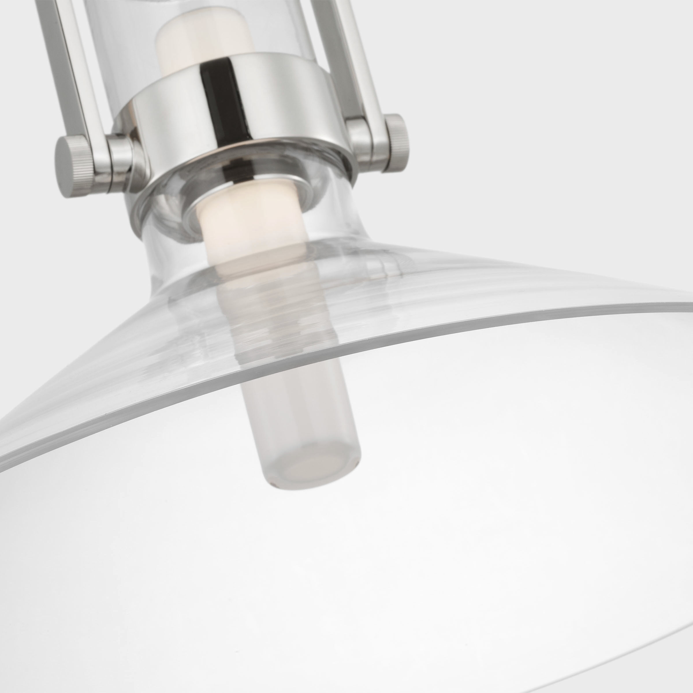 Ian K. Fowler Larkin LED 14 inch Polished Nickel Empire Pendant Ceiling Light