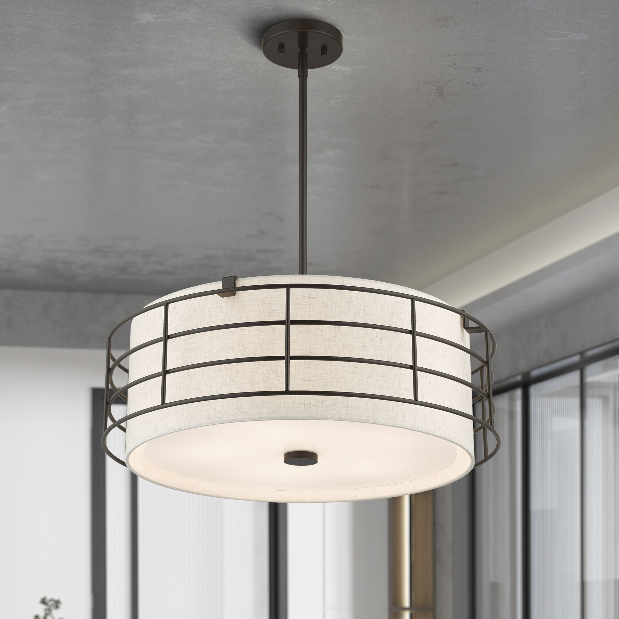 Blanchard 5 Light 23 inch English Bronze Pendant Chandelier Ceiling Light