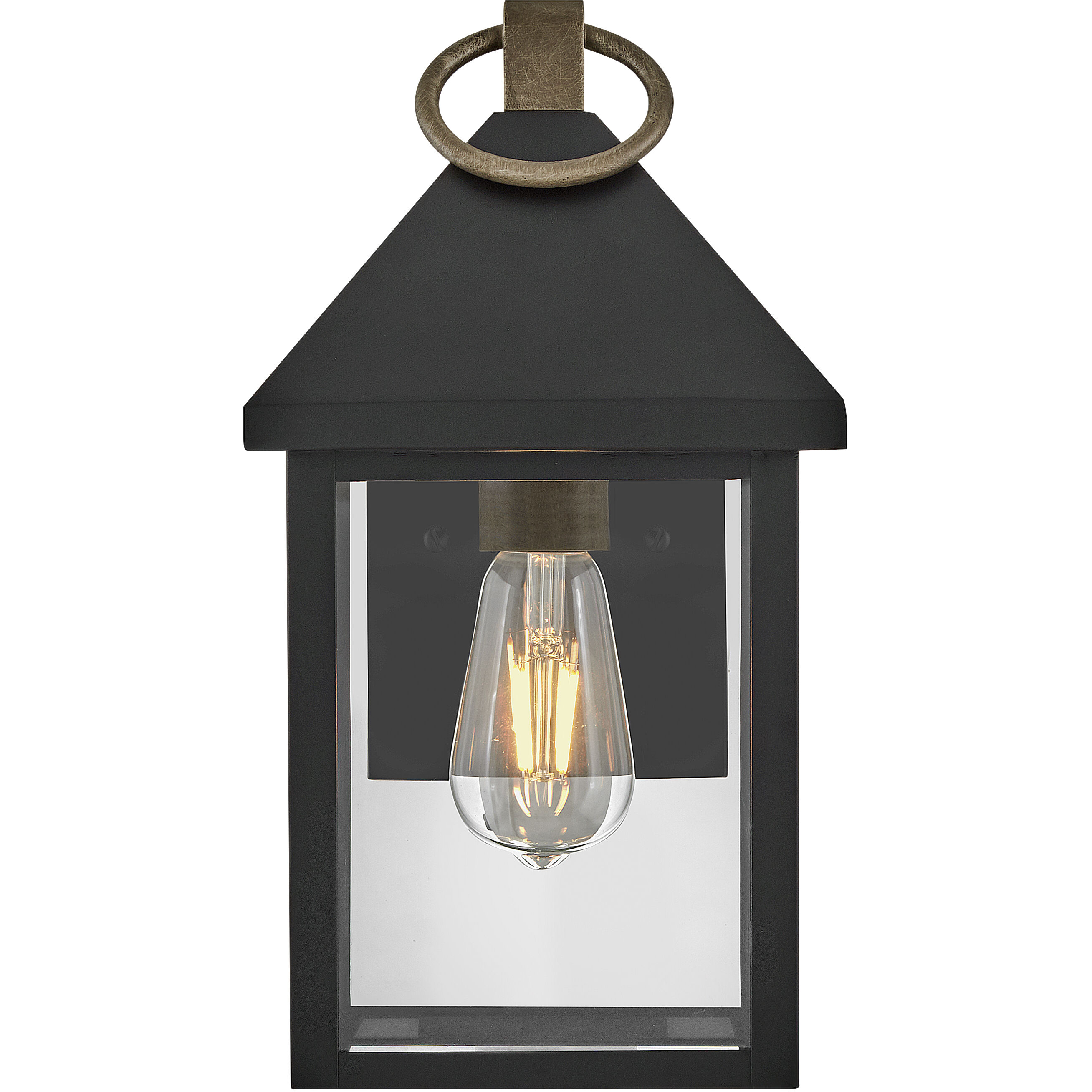 Rhett LED 13 inch Black Outdoor Wall Mount