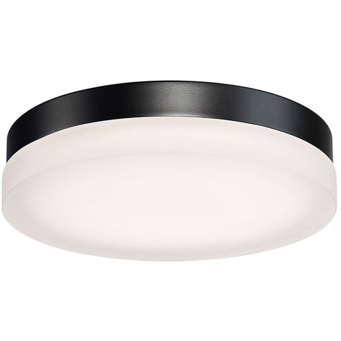 Circa LED 11 inch Black Flush Mount Ceiling Light in 3000K, 11in.