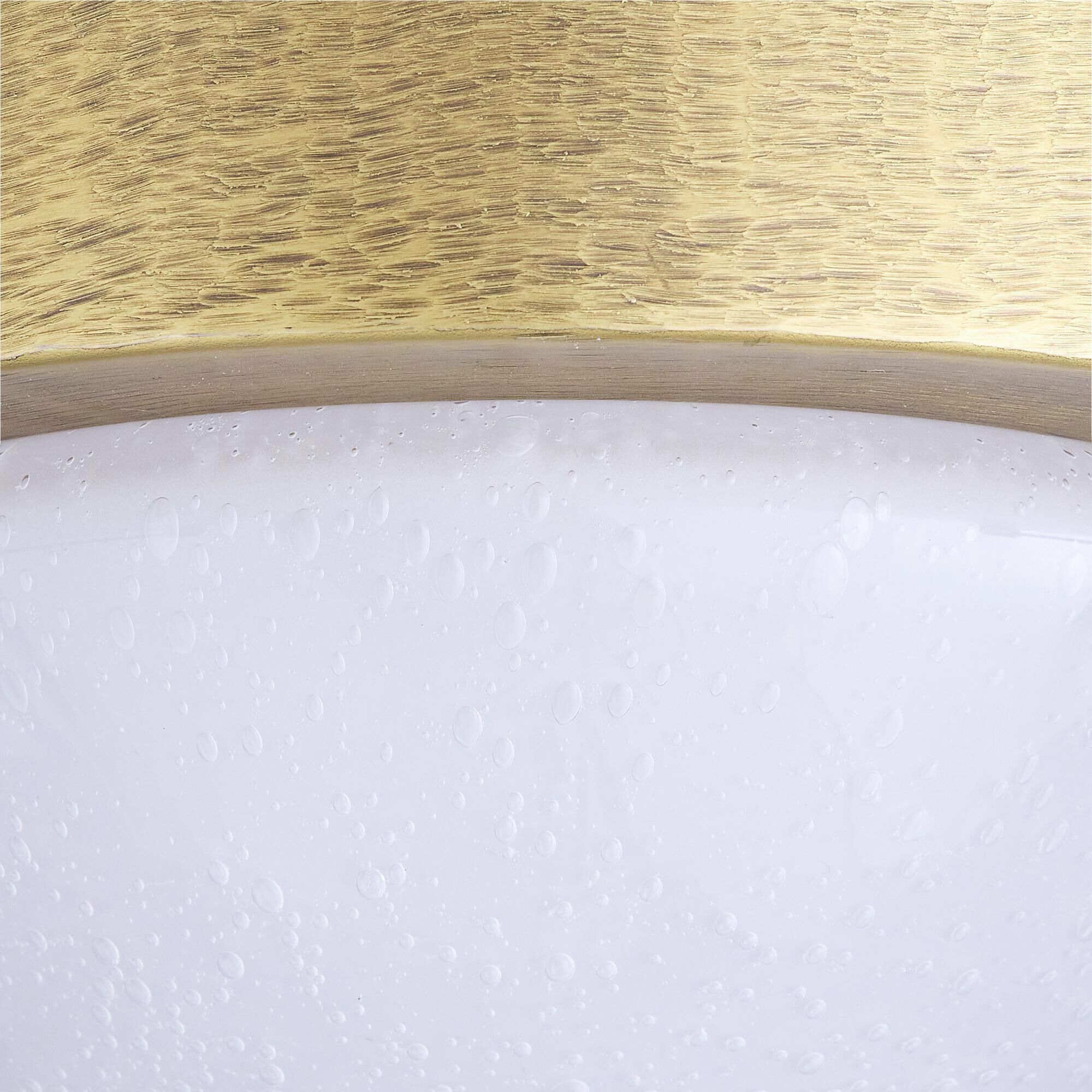 Lennon 1 Light 5.5 inch Antique Brass Flush Mount Ceiling Light