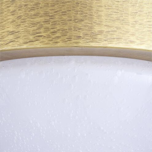 Lennon 1 Light 5.5 inch Antique Brass Flush Mount Ceiling Light