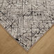 Sesia 94 X 32 inch Black/Grey Rug in 2 x 8