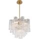 Addis 4 Light 17.75 inch Aged Brass Chandelier Ceiling Light in Clear