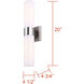 Maxine 2 Light 4.75 inch Brushed Nickel Vanity Light Wall Light