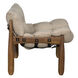 Dante Clear Coat Satin Occasional Chair