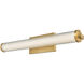 Macie LED 24 inch Brushed Brass Bath Vanity Light Wall Light
