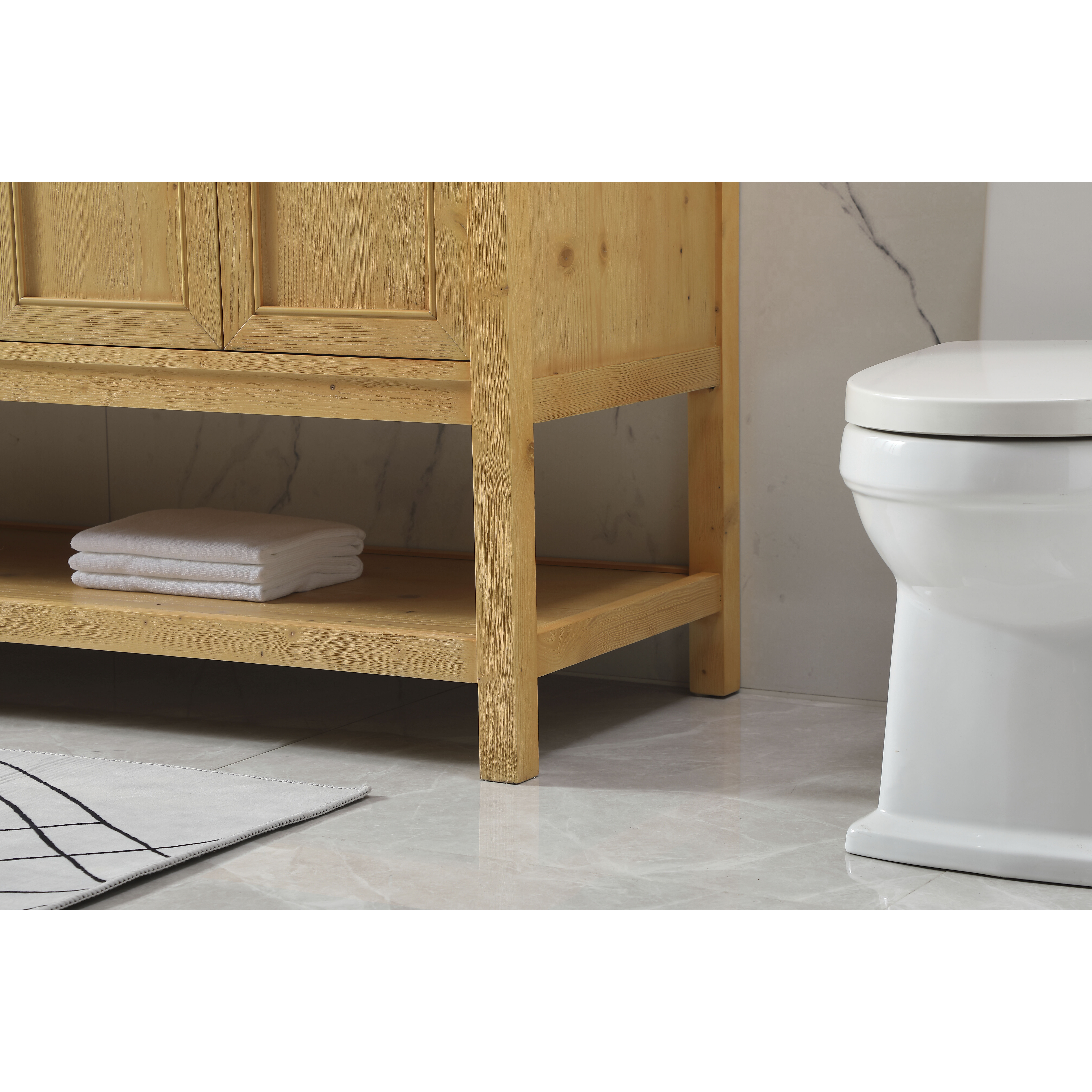 Metropolis 72 X 22 X 34 inch Natural Wood Vanity Sink Set