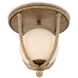 Passageway 1 Light 14.5 inch Dorado Gold Flush Mount Ceiling Light