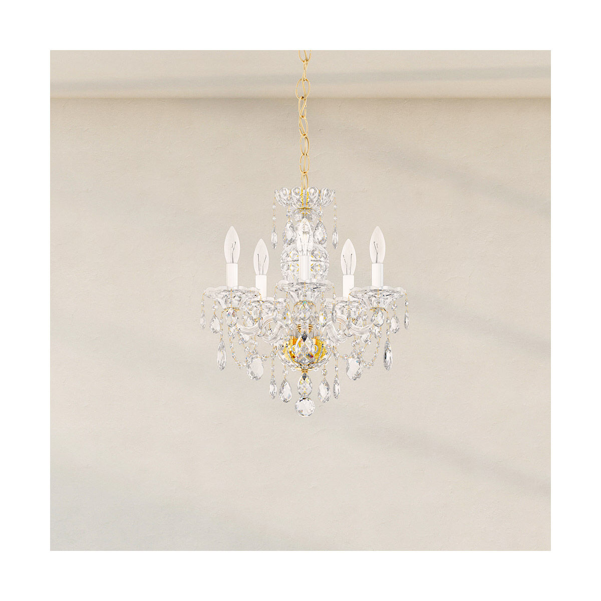 Sterling 5 Light 16 inch Aurelia Chandelier Ceiling Light in Heritage