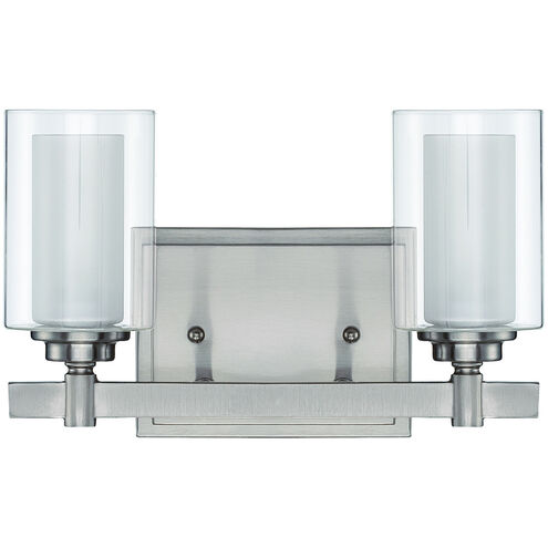 Neighborhood Celeste 2 Light 12 inch Brushed Polished Nickel Vanity Light Wall Light