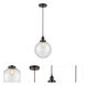 Edison Beacon 1 Light 10 inch Oil Rubbed Bronze Mini Pendant Ceiling Light