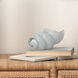 Ariel White Glass Shells, Set of 2