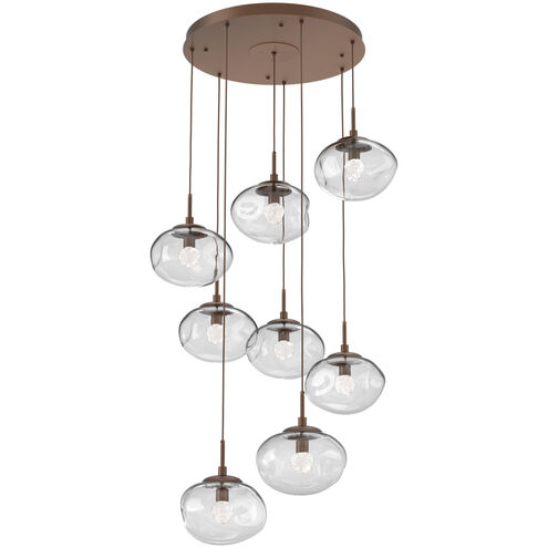 Nova LED LED Burnished Bronze Chandelier Ceiling Light, Round Multi-Pendant