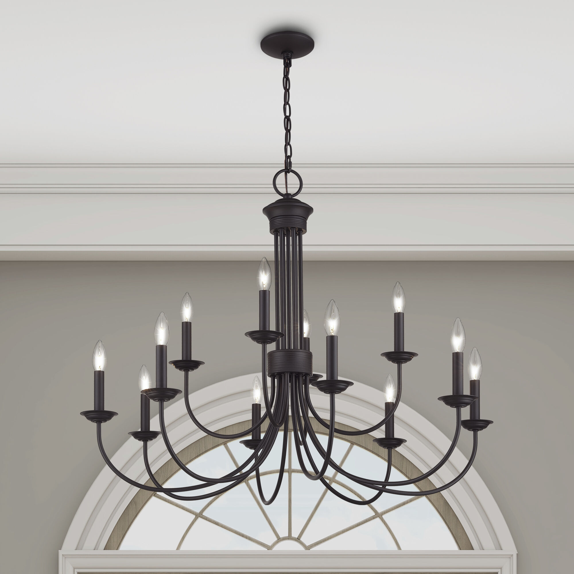 Livex Lighting 42680-07 Estate 12 Light 36 inch Bronze 2