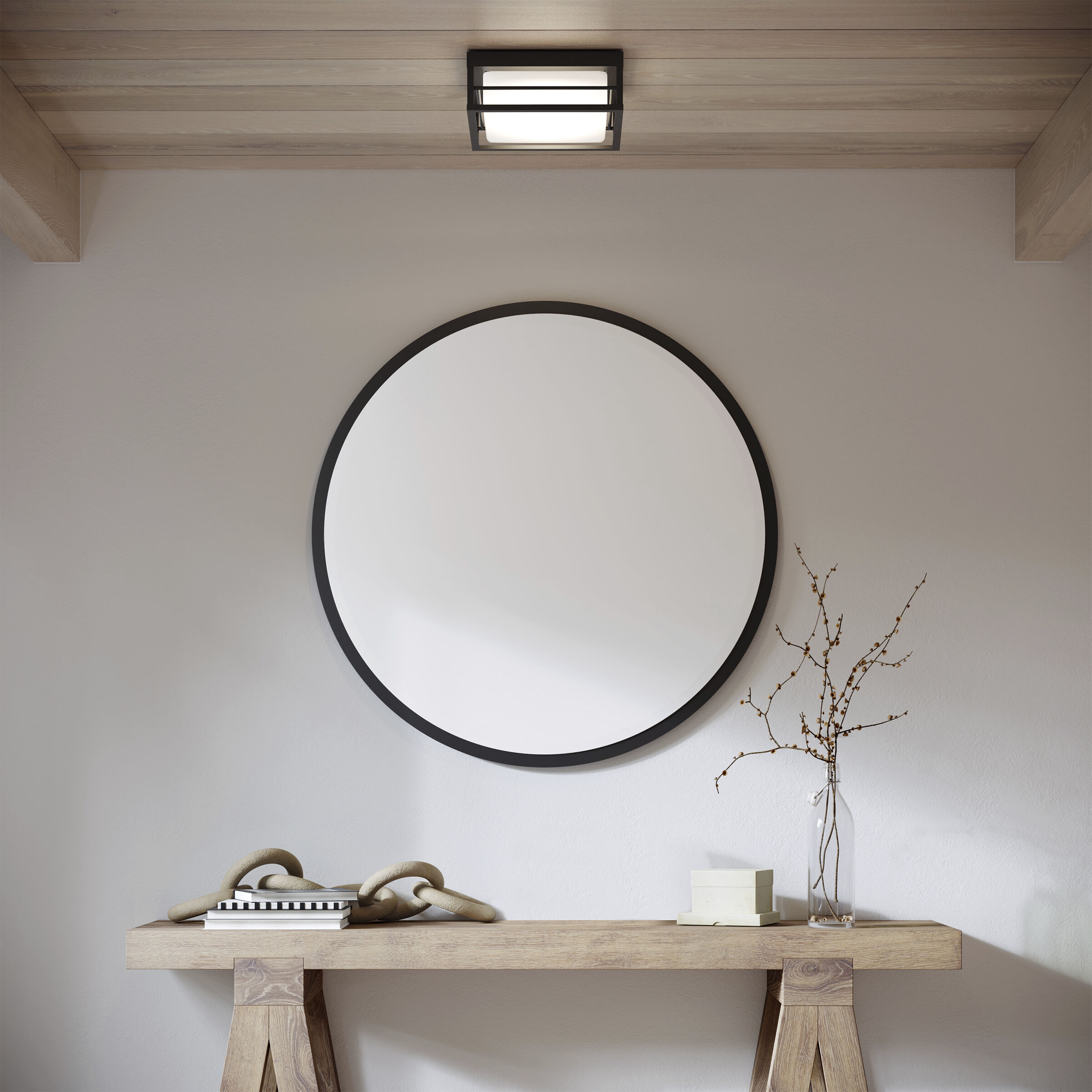 Dearborn LED 10 inch Midnight Black Ceiling Flush Mount Ceiling Light