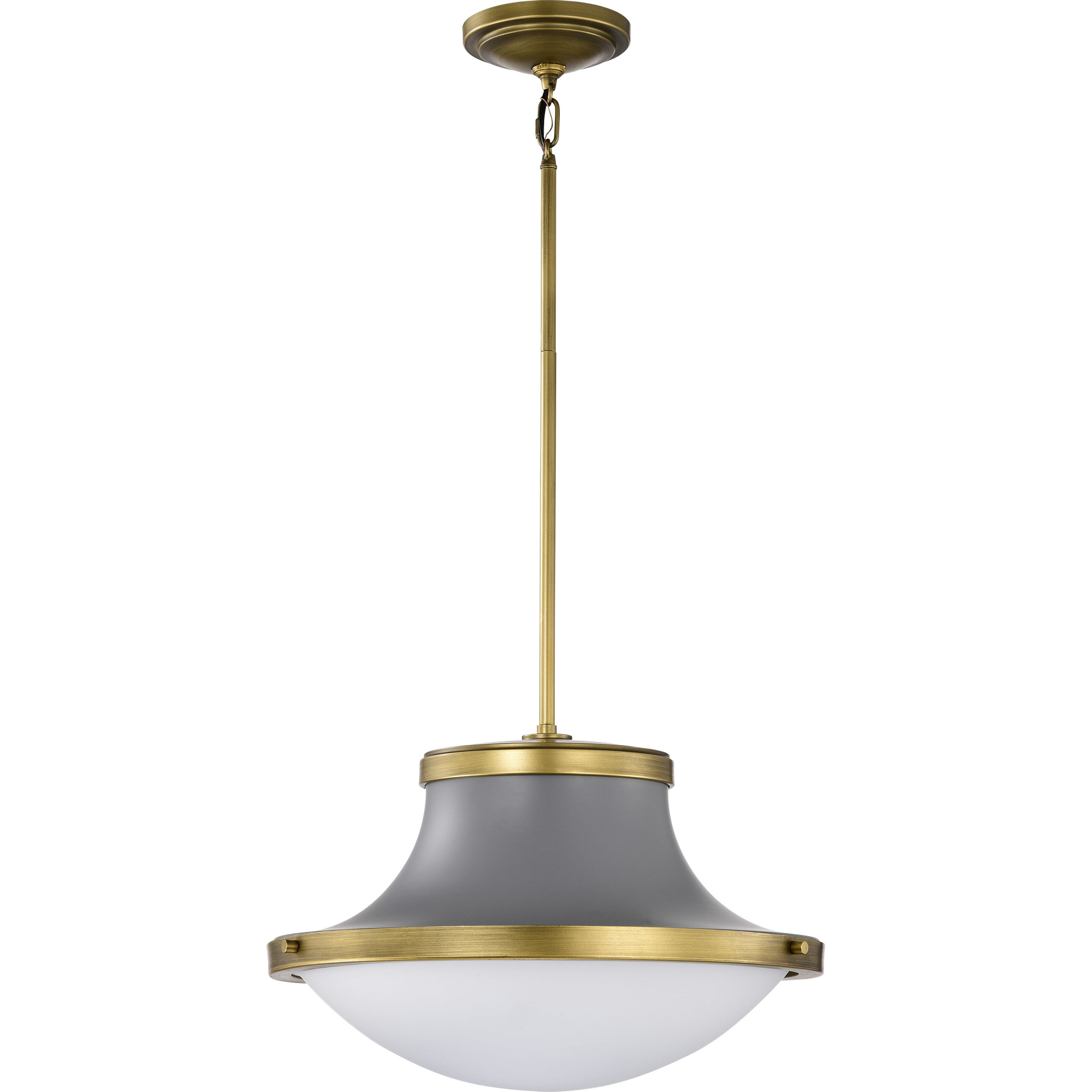 Lafayette 1 Light 18 inch Matte Gray Pendant Ceiling Light