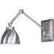 Maggie 100.00 watt Pewter Swing Arm Wall Sconce Wall Light