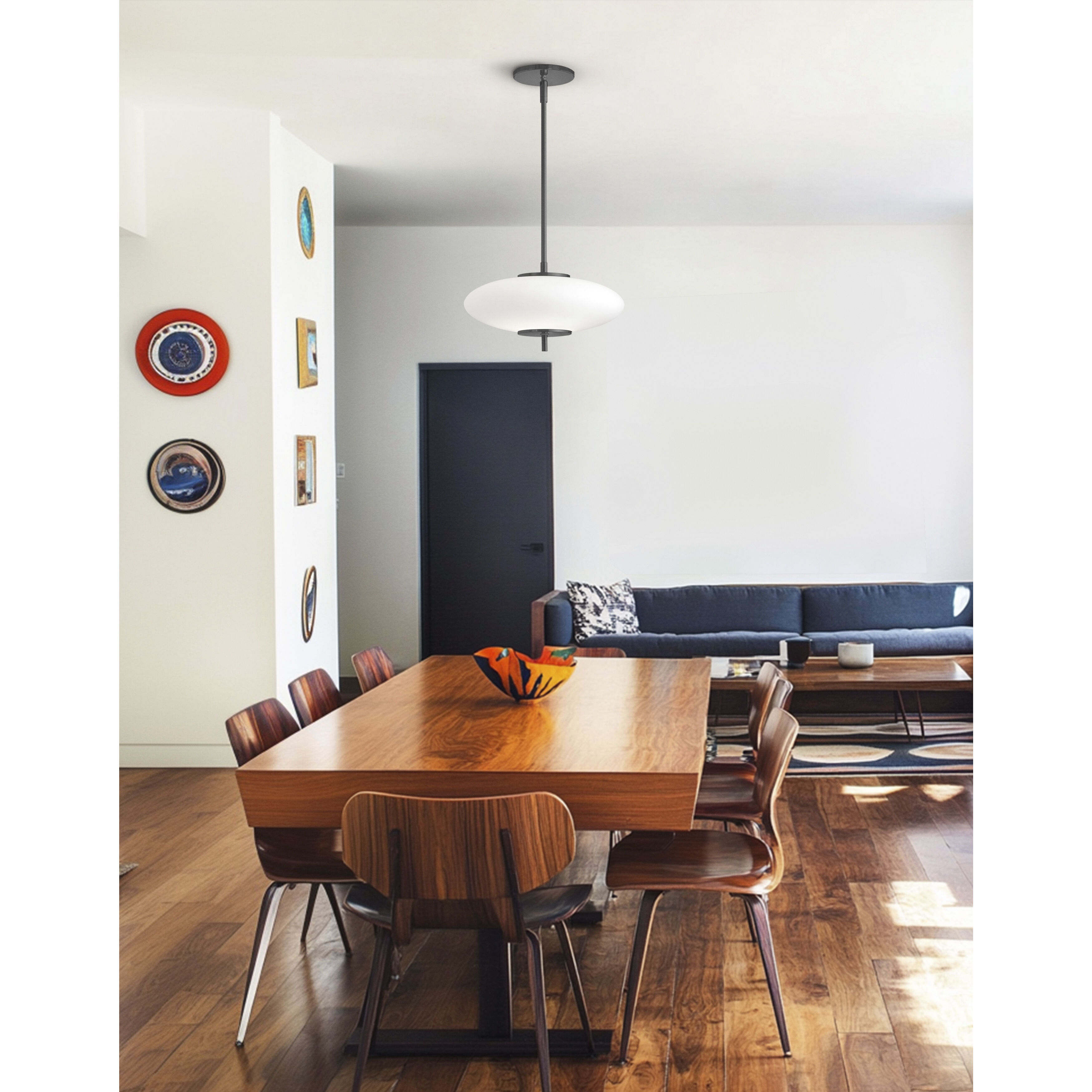 Maddie LED 12 inch Matte Black Pendant Ceiling Light