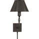 Swivel Head 1 Light 8 inch Bronze Wall Lamp Wall Light