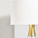 Drew & Jonathan Pender 20.75 inch 9.00 watt Satin Brass Table Lamp Portable Light