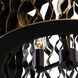 Estela 3 Light 16 inch Matte Black Pendant Ceiling Light, Smithsonian Collaboration