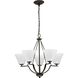 Bravo 5 Light 27 inch Antique Bronze Chandelier Ceiling Light