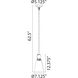 Zigrina 1 Light 7.13 inch Matte White Pendant Ceiling Light